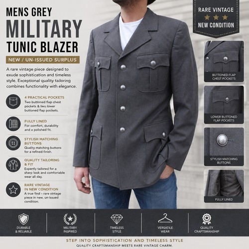 Uomo militare giacca - militare,