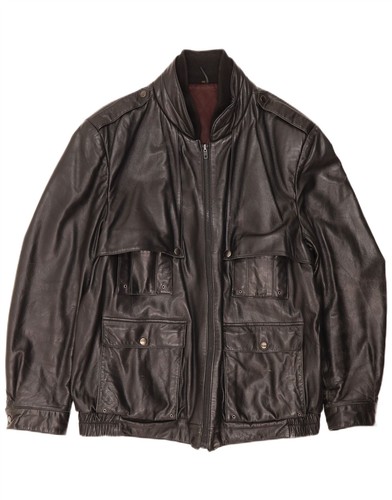 Giacca pelle militare uomo